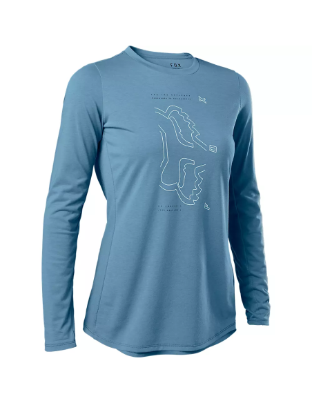 Jersey FOX Ranger Mujer, Dri Release Azul