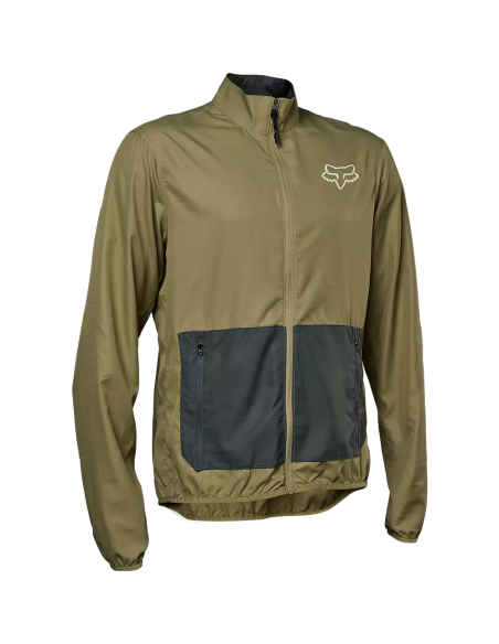 Chaqueta Cortavientos FOX Ranger, café