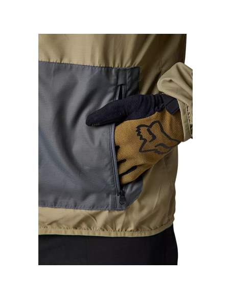 Chaqueta Cortavientos FOX Ranger, café