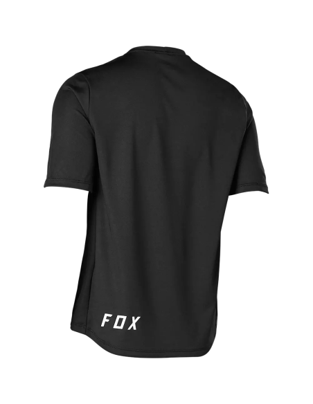 Jersey FOX Ranger Niño, Manga Corta, Negro