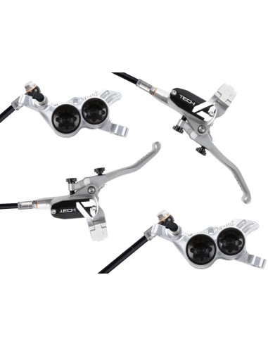 Set Freno Hope Tech 4 V4 - Silver