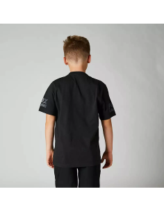 Polera FOX de Niño Manga Corta Karrera, Negra 2