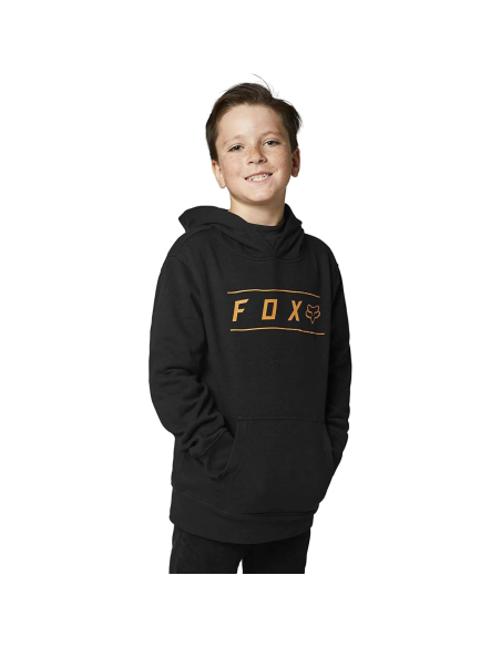 Polerón FOX de Niño Pinnacle Pullover Hoodie, Negro