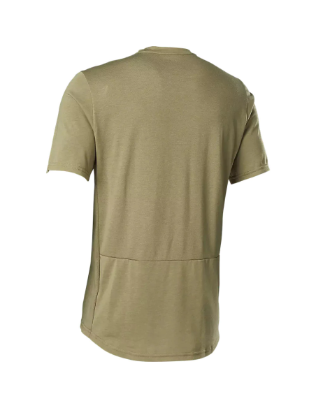 Jersey FOX Ranger Camo Moth Drirelease, Manga Corta, Café