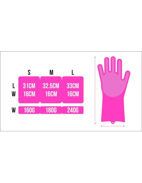 Guantes de limpieza Muc-Off Scrubber Pink