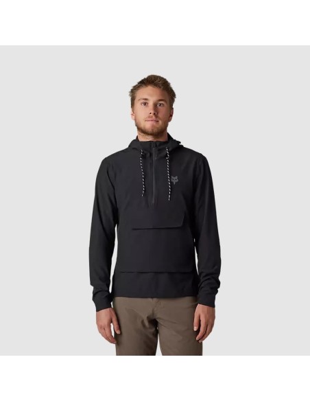Chaqueta Cortaviento FOX Ranger con Gorro, negro