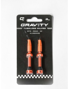 Válvula Tubeless Gravity 1 44mm, Naranja 2