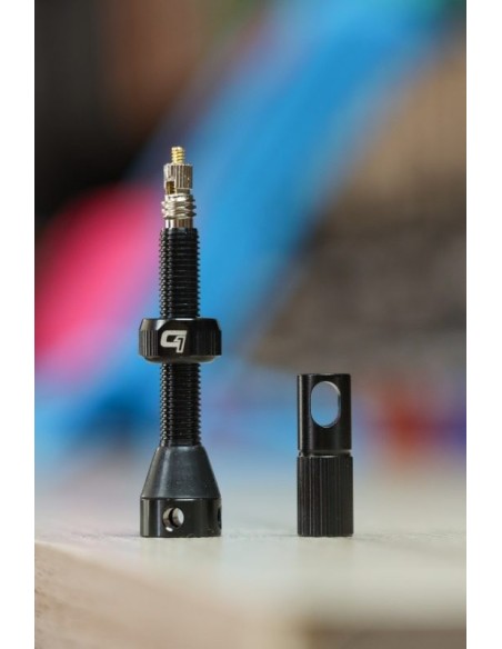 Válvula Tubeless Gravity 1 44mm, Negra