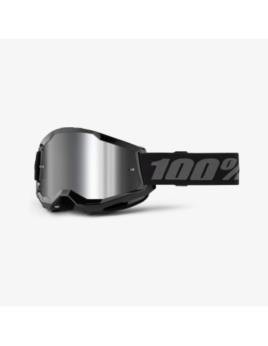 Antiparra 100% Strata 2 Goggle Black, mica silver espejada