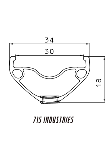 Llanta 715 IND Enduro H30, 29, 32H,...