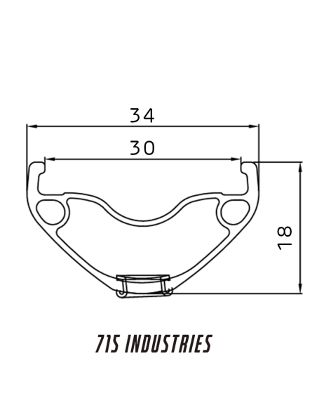 Llanta 715 IND Enduro H30, 29, 32H, Silver