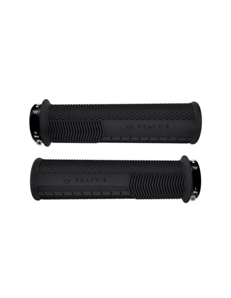 Puños Peaty's Knurl Gruesos, Negro