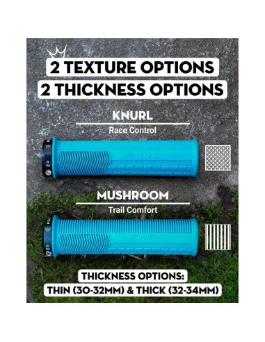 Puños Peaty's Mushroom Gruesos, Negro