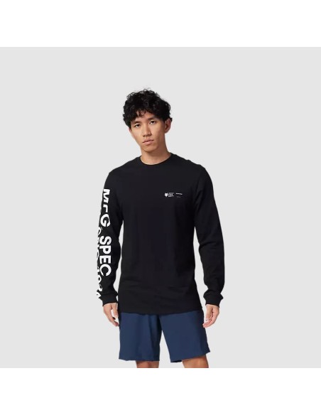 Polera Fox Lifestyle Barge Premium Manga Larga | Negro