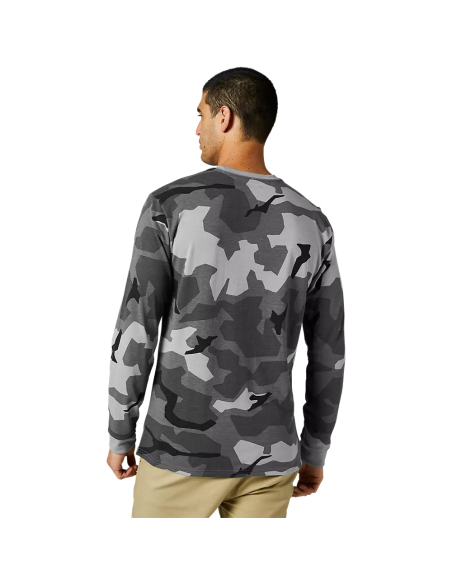 Polera FOX Lifestyle BKNR Manga Larga Camo Negro