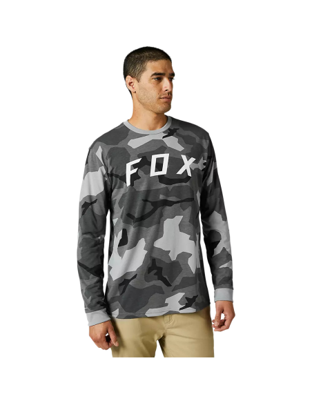 Polera FOX Lifestyle BKNR Manga Larga Camo Negro