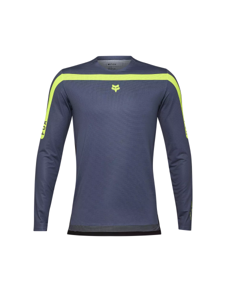 Jersey FOX Flexair Aviation Manga Larga, Gris Grafito