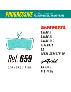 Pastillas LESS Brakes Progressive Carbon 659 | Sram Guide...