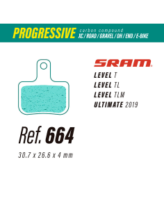 Pastillas LESS Brakes Progressive 664 | Sram Level, T,...