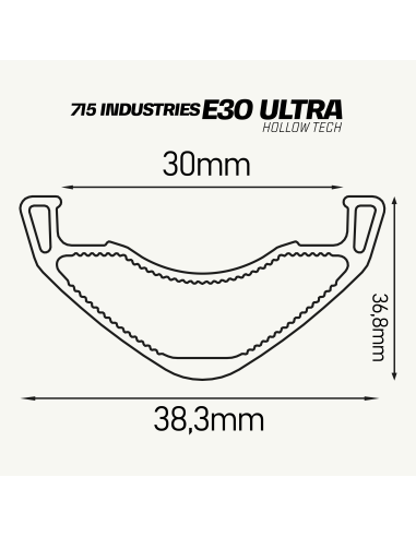 Llanta 715 IND E30 Ultra, 29, 32H, Negra