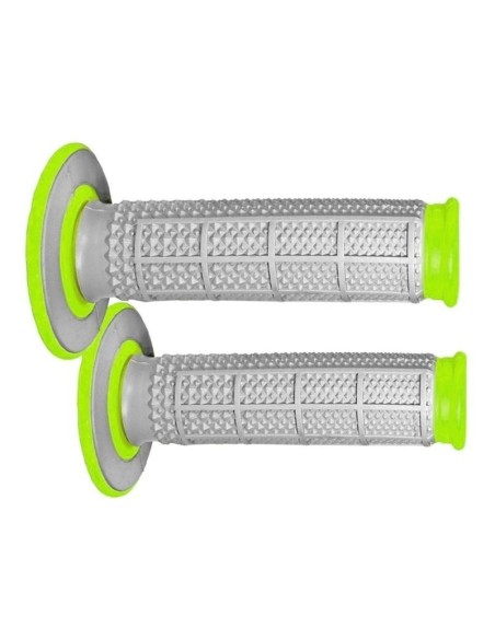 Puños de Moto Renthal Grip Tech Gris/Verde