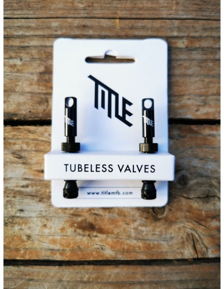 Válvula Tubeless Title Negro 44mm