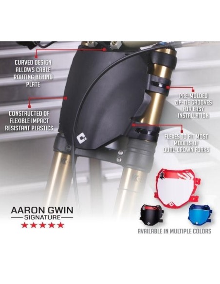 Portanúmero ODI Grips Signature black