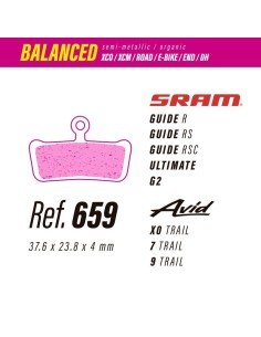 Pastillas LESS BRAKES Balanced 659 | Sram Guide -...
