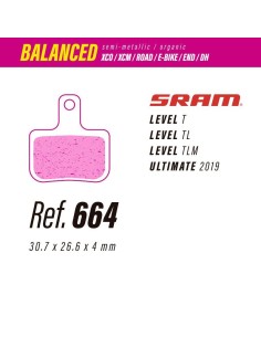 Pastillas LESS BRAKES Balanced 664 | Sram Level, T, TL,...