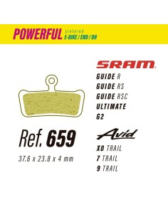 Pastillas LESS BRAKES Powerful 659 | Sram Guide,...