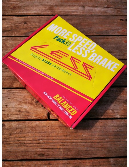 TALLER: Set de 30 Pastillas LESS BRAKES Balanced 611 para Shimano Deore, TRP, Tektro