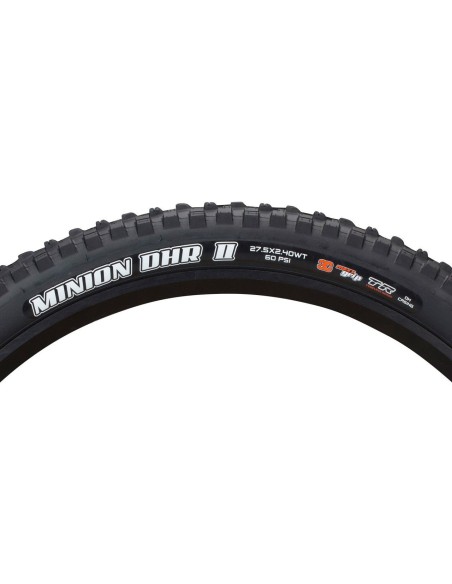 Neumático Maxxis Minion DHR II 27.5x2.4, WT, 3C, DH Casing, Maxxgrip, TR
