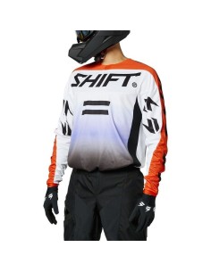 Jersey SHIFT Moto Whit3 Label Fade, negro/blanco/naranjo 2
