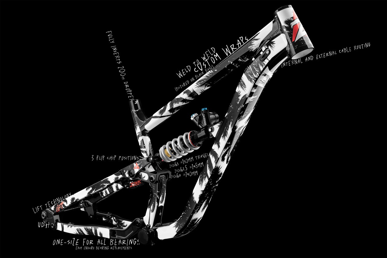 zink bikes vacay al freeride frame